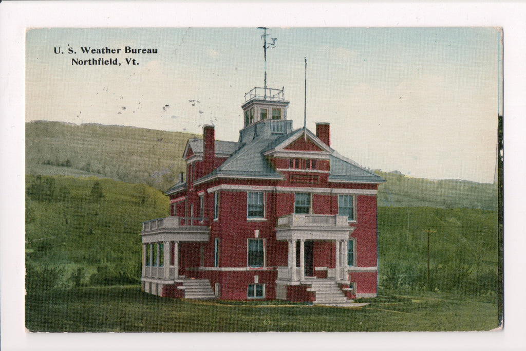 VT, NORTHFIELD - US Weather Bureau building, @1915 postcard - R00184