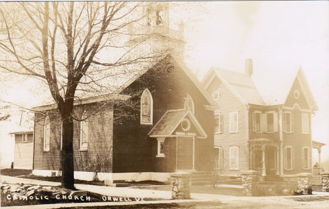 VT, ORWELL - Catholic Church - RPPC - JJ0700