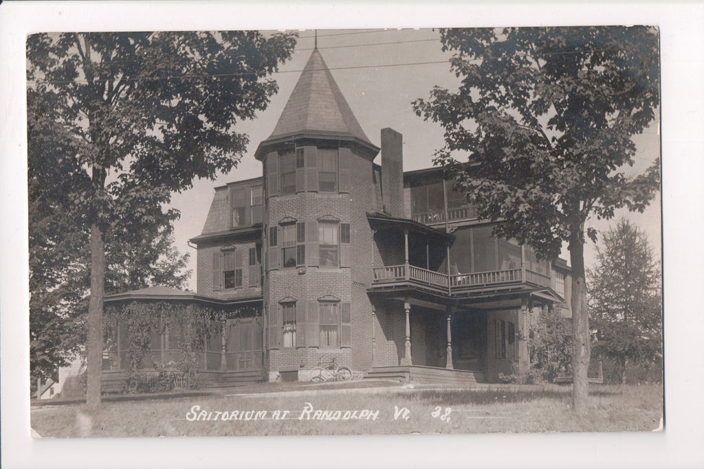 VT, RANDOLPH - Sanitarium about 1917, closeup - RPPC - A10103