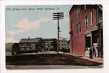 VT, Richford - Bridge from River Street postcard - C17417