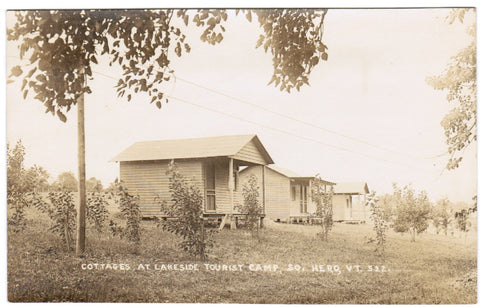 VT, SO HERO - Lakeside Tourist Camp Cottages - RPPC - R01070