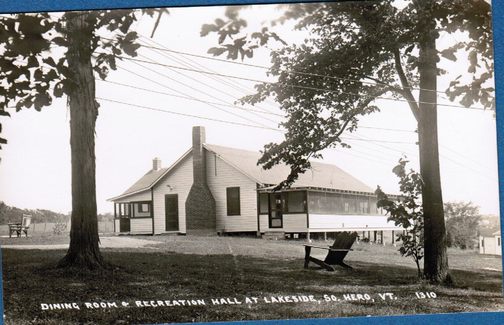 VT, So Hero - Lakeside Dining and Rec room - RPPC - R01103