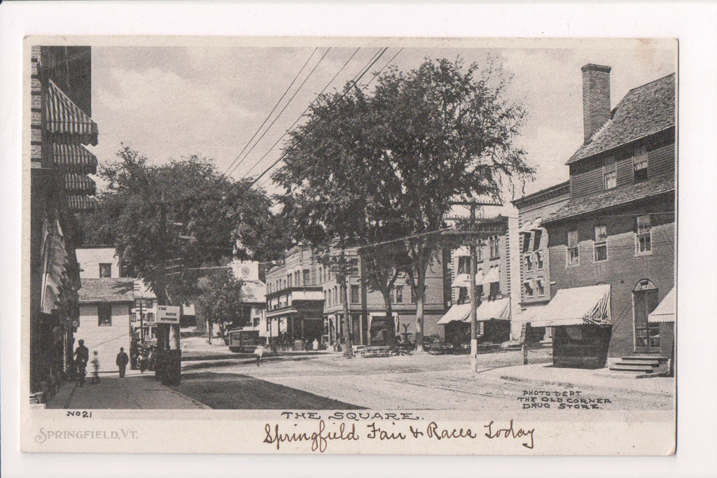 VT, SPRINGFIELD - The Square, Fine Watch Repairing sign, @1907 - R00159