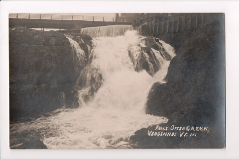 VT, VERGENNES - Otter Creek Falls - RPPC - JJ0661