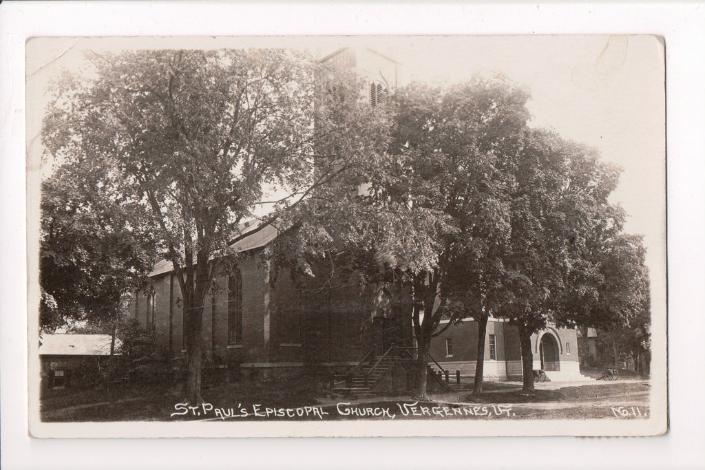 VT, VERGENNES - St Pauls Episcopal Church RPPC - JJ0680