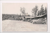 VT, Westmore - Log Cabins at Willoughby Beach - RPPC postcard - CP0596