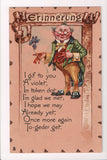 Valentine - Erinnerung - Tuck Leatherette postcard - A05181