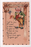 Valentine - Erinnerung - Tuck Leatherette postcard - A05181