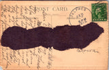 New Year - Angel teacher, colonial boy at desk, hourglasses - Nash - w00240