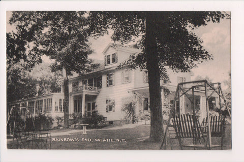NY, VALATIE - Rainbows End, building, glider, bird bath etc - w00480