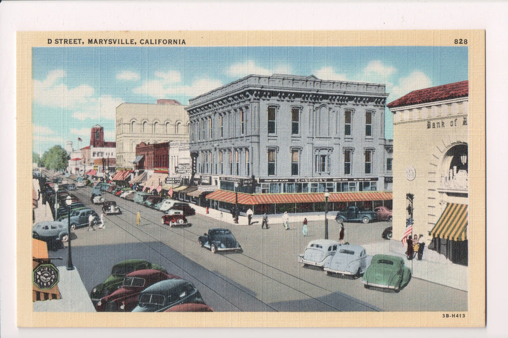 CA, MARYSVILLE - D Street - Street Scene, Schneiders - w00523