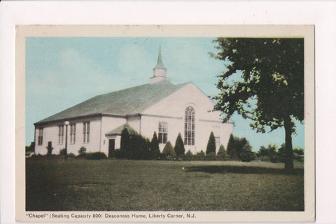 NJ, LIBERTY CORNER - Chapel, Deaconess Home postcard - w00640