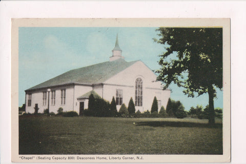 NJ, Liberty Corner - Chapel, Deaconess Home postcard - w00640