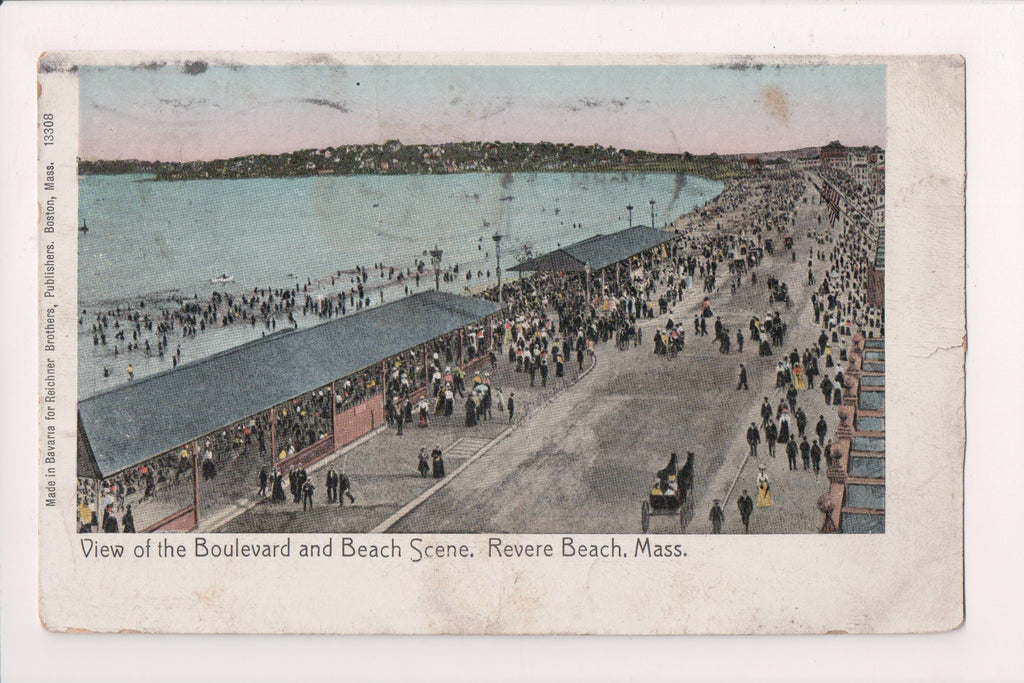 MA, Revere Beach - Boulevard and Beach - Reichner Bros - w01153