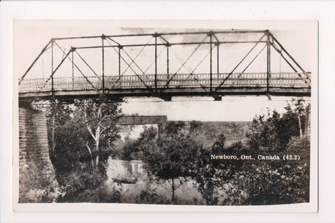 Canada - Newboro, ON - narrow Steel Bridge postcard - w01213