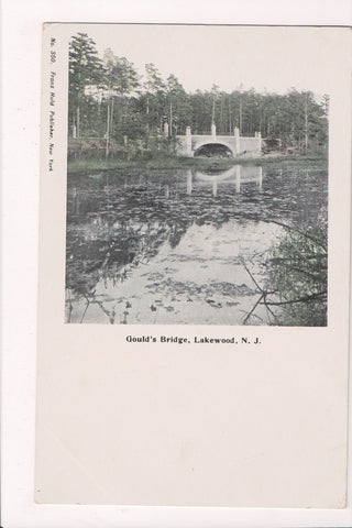 NJ, Lakewood - Goulds Bridge - Franz Huld postcard - w01269