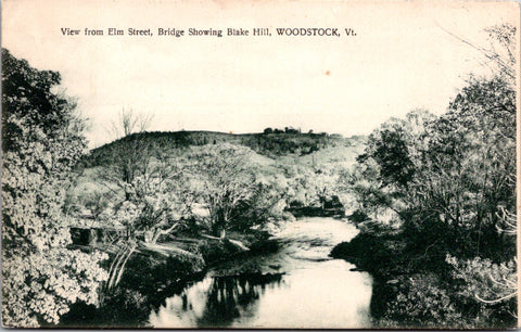 VT, WOODSTOCK - BLAKE HILL and area - 1909 postcard - W01284