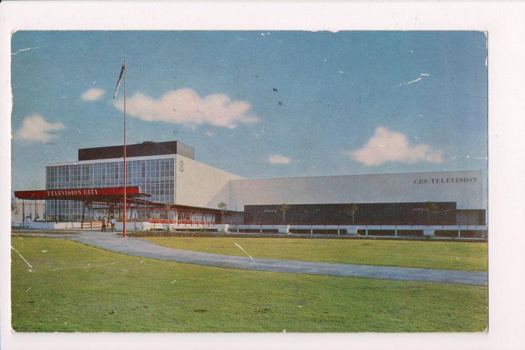 CA, LOS ANGELES - CBS Television City building postcard - w01332