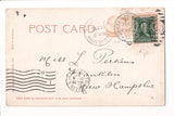 CA, SANTA BARBARA - Pier, Boats to Let, people postcard - w01357