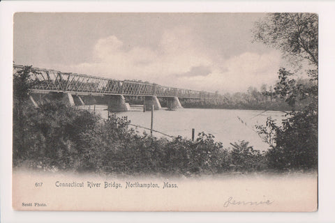 MA, NORTHAMPTON - CT River Bridge postcard - w01429