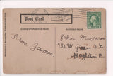 PA, Woodside Park - Rollercoaster ride, people postcard - w01527