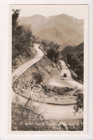 CA, SEQUOIA NATIONAL PARK - Generals Archway, Switch Back, car - w01536