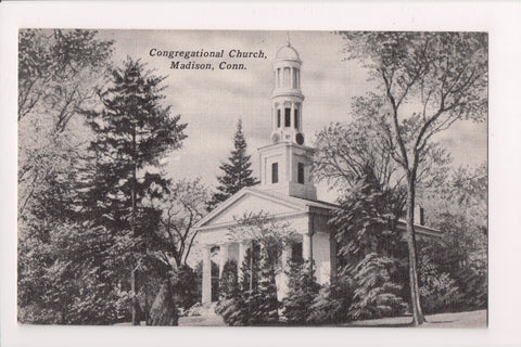CT, MADISON - Congregational Church @1954 postcard - w01661