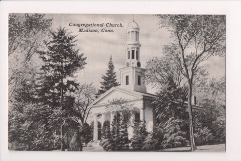 CT, Madison - Congregational Church @1954 postcard - w01661