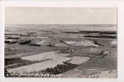 Canada - North Mountain, NS - bird eye view - RPPC postcard - W01812