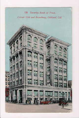 CA, Oakland - Security Bank of Trust - @1912 postcard - w02030
