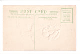 Xmas - Best Christmas Wishes - Winsch type back postcard - Girl - w02145