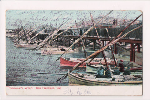 CA, San Francisco - Fishermans Wharf - Fritz Muller postcard - w02557