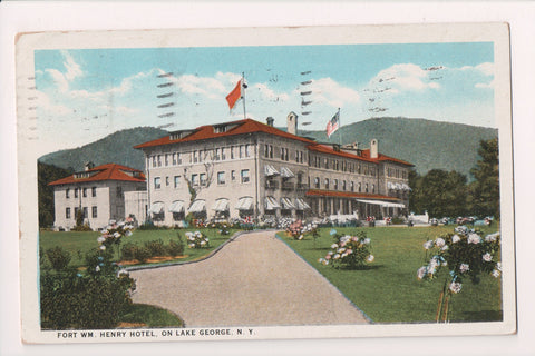 NY, LAKE GEORGE - Fort Wm Henry Hotel - 1925 postcard - w02601