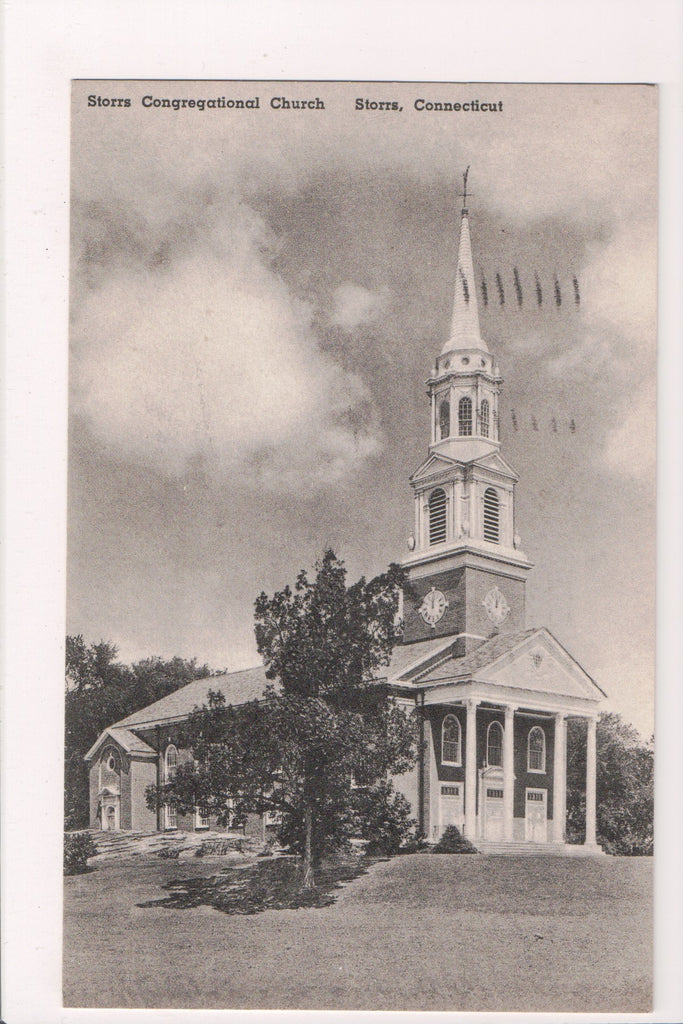 CT, STORRS - Congregational Church - @1941 postcard - w02671