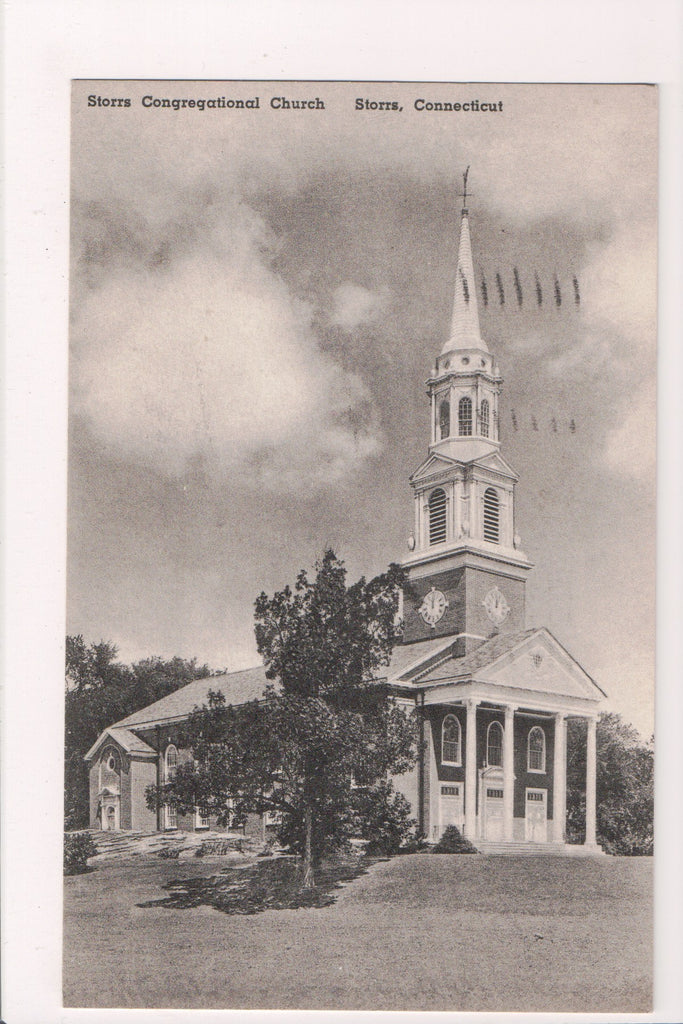 CT, Storrs - Congregational Church - @1941 postcard - w02671
