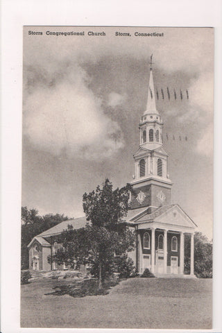 CT, STORRS - Congregational Church - @1941 postcard - w02671