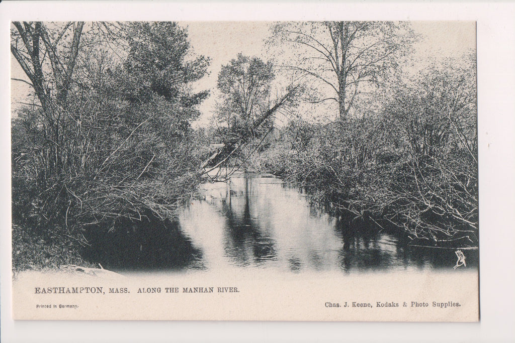 MA, Easthampton - Manhan River scene - Tuck card - w02743