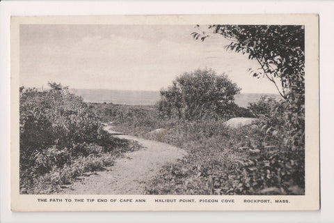 MA, Rockport - Halibut Point, Pigeon Cove postcard - w02903