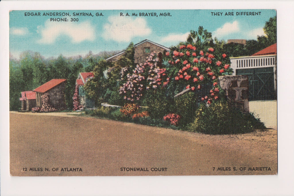 GA, Smyrna - Stonewall Court postcard - w02917