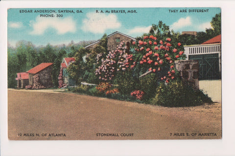 GA, Smyrna - Stonewall Court postcard - w02917