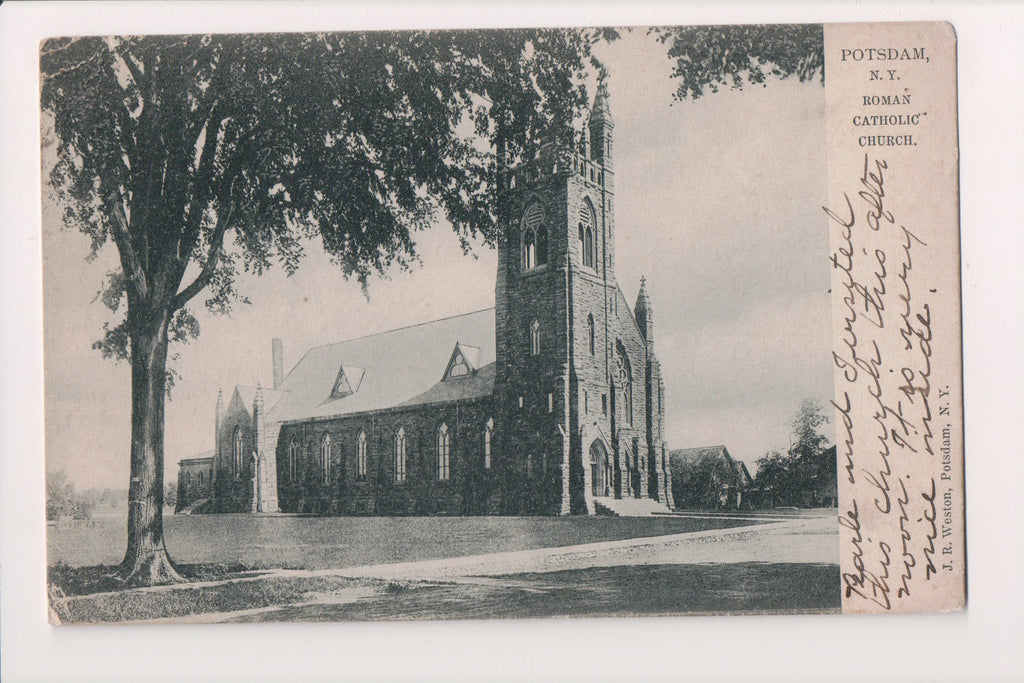 NY, Potsdam - Roman Catholic Church - 1910 Tuck postcard - w03208