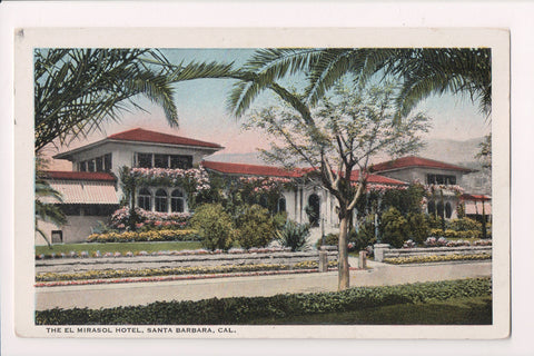 CA, SANTA BARBARA - El Mirasol Hotel postcard - w03479