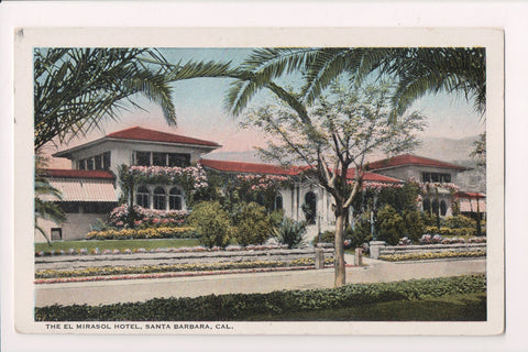 CA, Santa Barbara - El Mirasol Hotel postcard - w03479