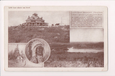MA, Wachusett - Summit House, Lake, Indian Camping Ground - w03541