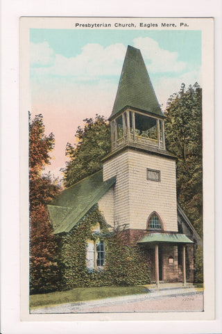 PA, Eagles Mere - Presbyterian Church, 1943 postcard - w03608