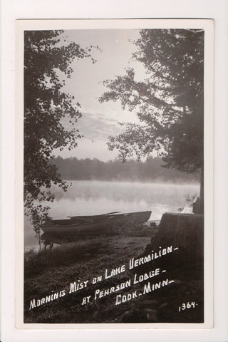 MN, COOK - Pearson Lodge view on Lake Vermilion - RPPC - w03622