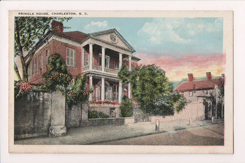 SC, Charleston - PRINGLE HOUSE postcard - w03687