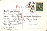 VT, LINDENVILLE - R R Station - train depot, people, fountain, etc - 1907 card -