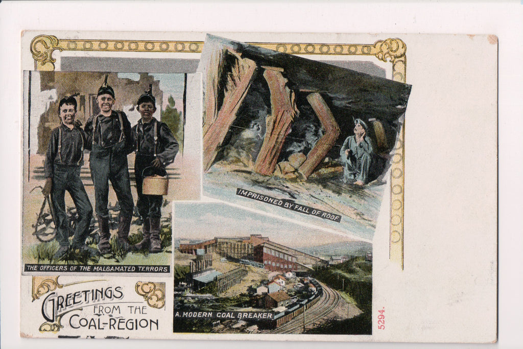 PA, Mauch Chunk? - Coal Region Greetings, multi view - w04157