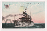 Ship Postcard - CHARLESTON, US Armoured Cruiser (original SOLD) W04295